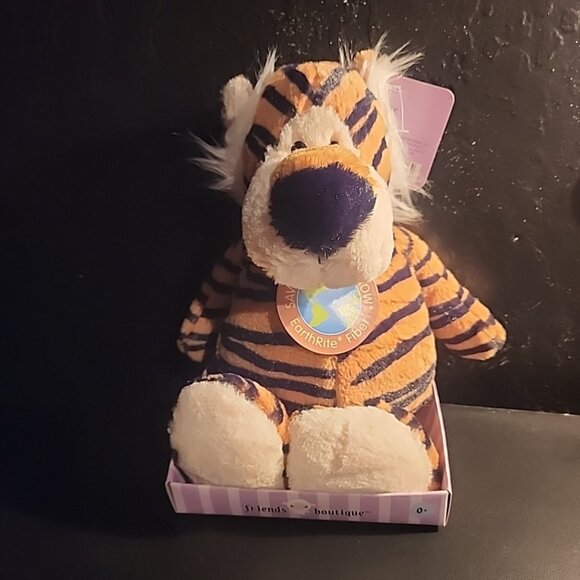 Save Our Earth Now Friends Boutique  Tiger  Plush Stuffed Animal Newborn And Up - Picture 1 of 7